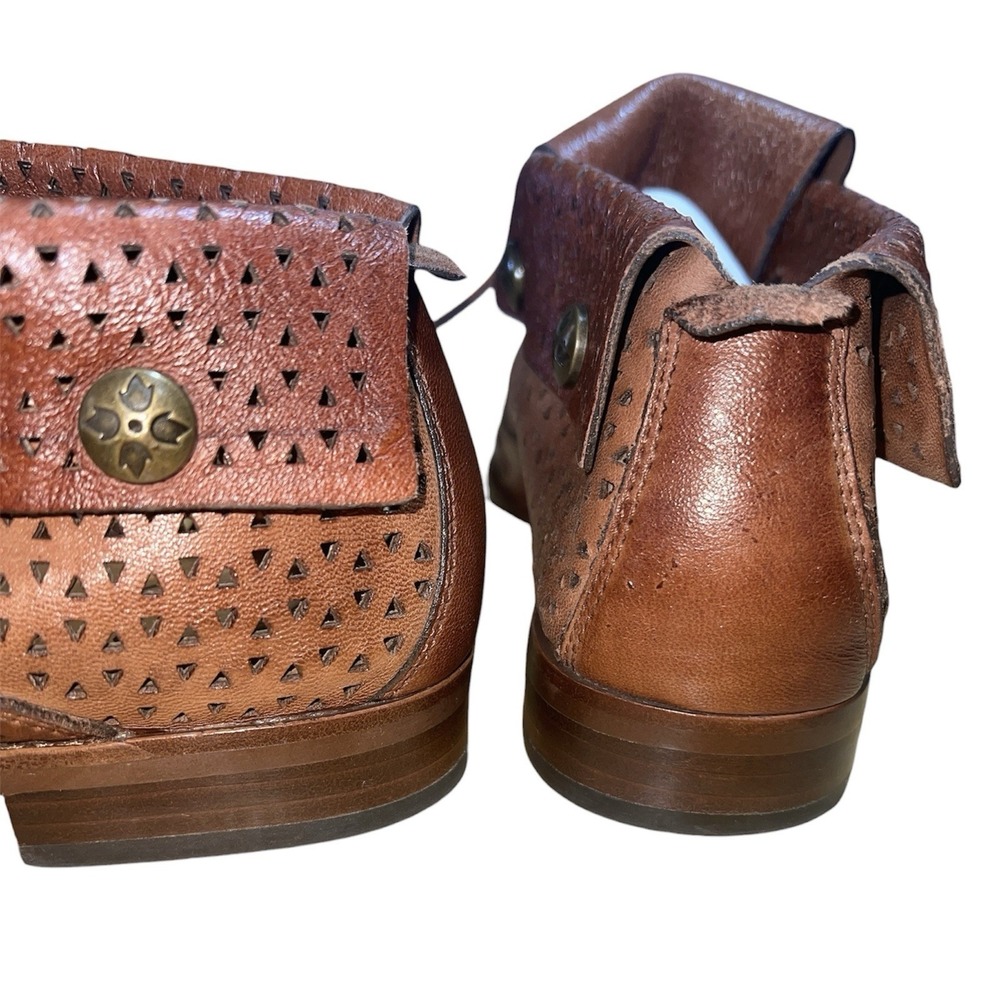 Patricia Nash Women's Sabrina Leather Ankle Boots Size 7.5 Italian Laser Cut - Picture 10 of 12